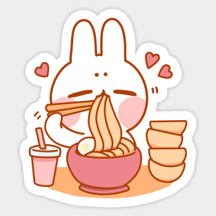 Cute Ramen Bunny Sticker